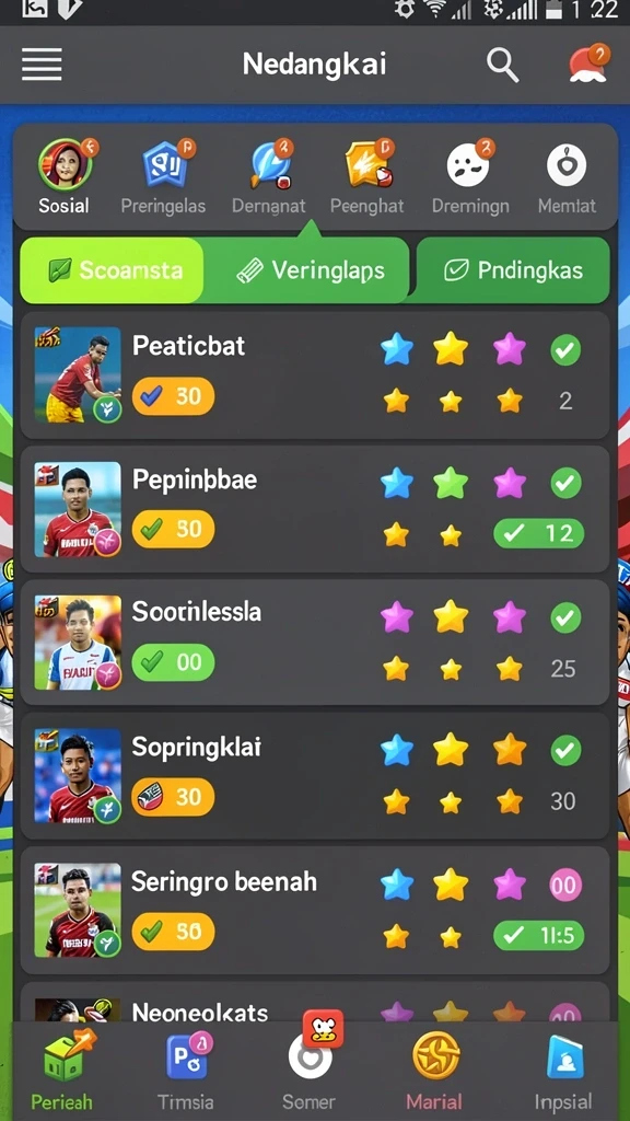 kombo88 - Screenshot menunjukkan level penuh warna dan tantangan menarik.