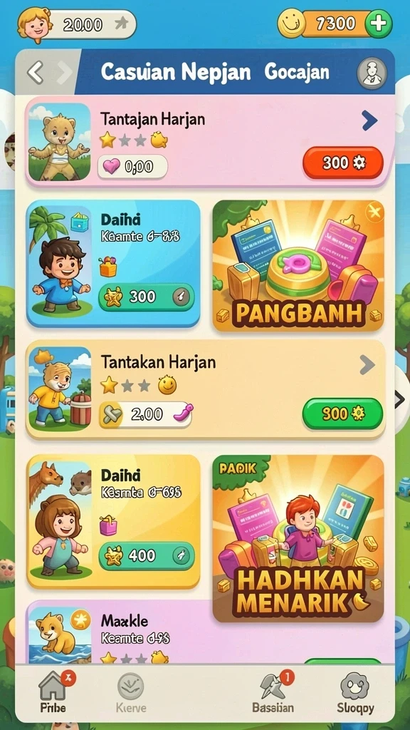 l777 - Tampilan awal yang menarik dan mudah dipahami.